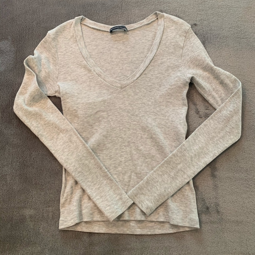 brandy melville grey long sleeve